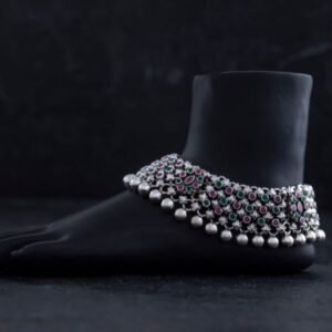 Beaded Ghungroo Anklet Pair