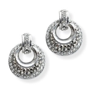 Oxidised Silver Jhumka Earrings